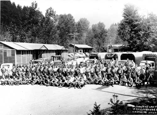 Company 2941 of the Civilian Conservation Corps at Sunshine Point Camp