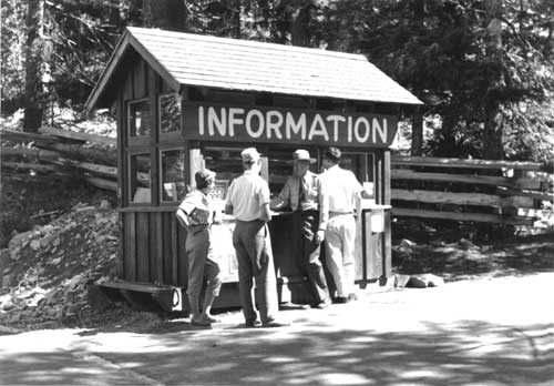 Information booth near Box Canyon of the Cowlitz