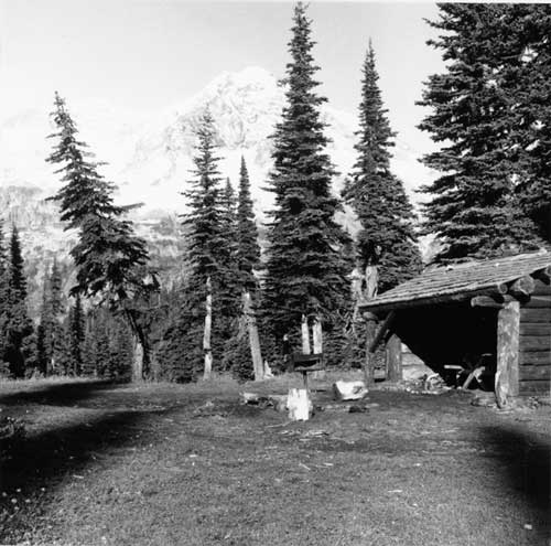 Backcountry shelter at Indian Henry's Hunting Ground