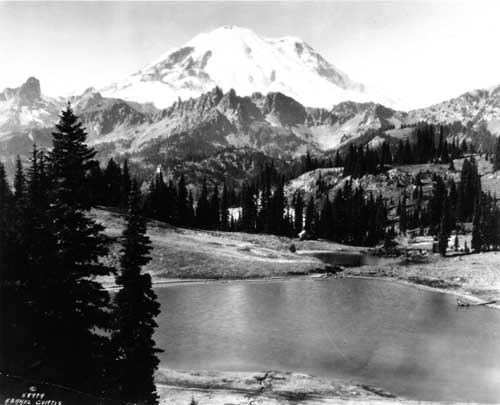 Mount Rainier and Tipsoo Lakes