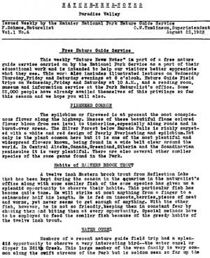 cover to Nature Notes