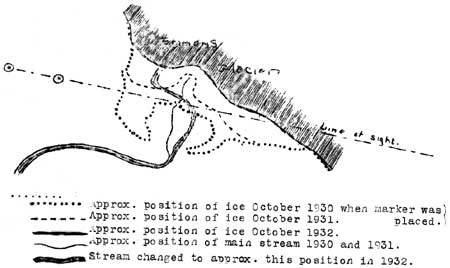 sketch of Emmons Glacier retreat over time