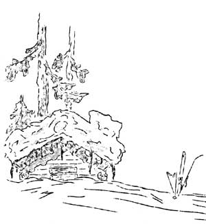 winter cabin