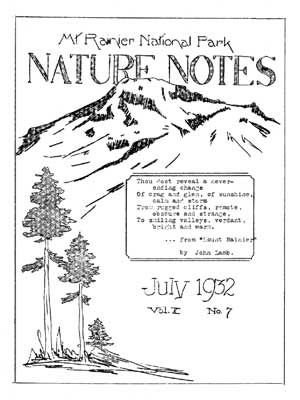 cover to Nature Notes