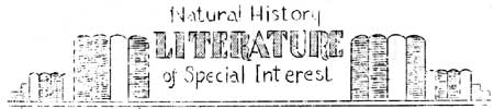 Natural History Literature of Special Interest