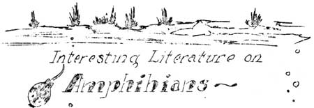 Interesting Literature on Amphibians