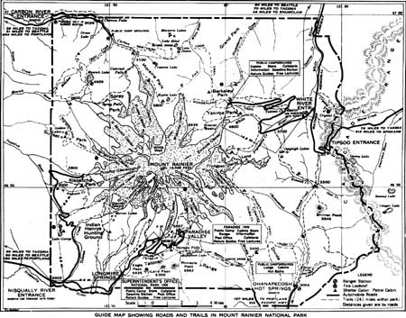 map of Mount Rainier