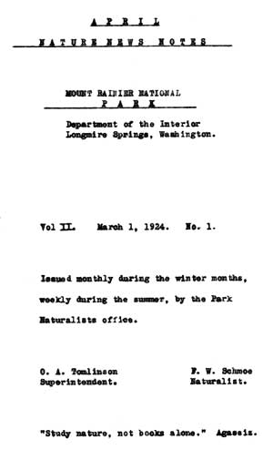 cover to Nature Notes