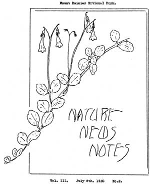 cover to Nature Notes
