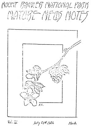 cover to Nature Notes