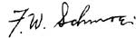 signature of F. W. Schmoe