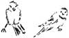 sketch of two birds