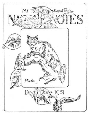 cover to Nature Notes