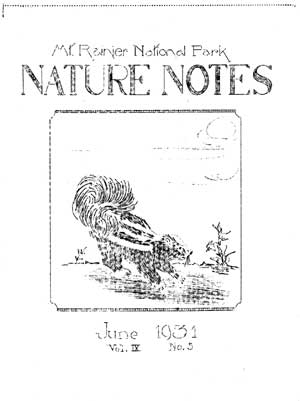 cover to Nature Notes