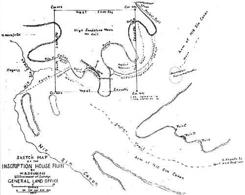 map of park lands (Inscription House)