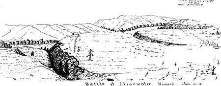 sketch of Battle of Clearwater