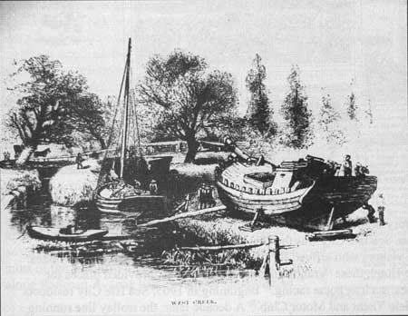 drawing of boats