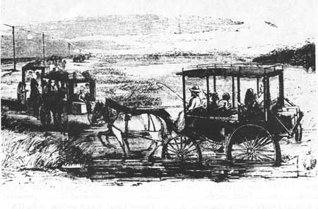 drawing of carriages