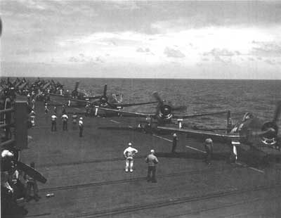 aircraft on carrier deck