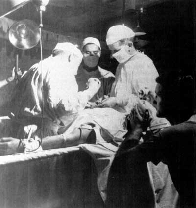 surgeons operating