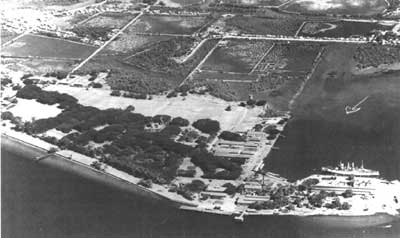 aerial photo of Olongapo Navy Yard