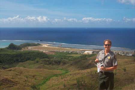 Flat Stanley at Asan Bay Overlook