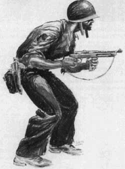sketch of Marine with Reising gun