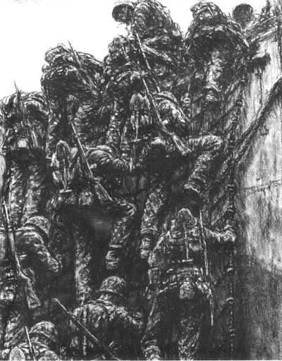 sketch of Marines