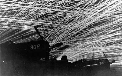 antiaircraft fire