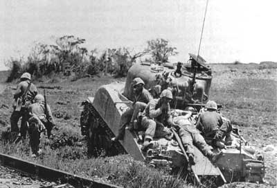 tank evacuating wounded