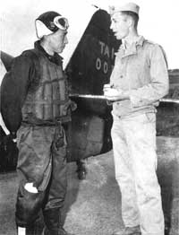 Marine and Japanese pilot