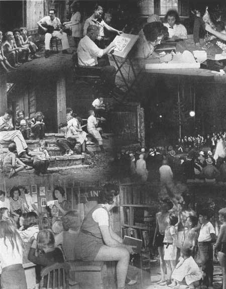 mosaic of images of people