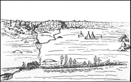 sketch of the quarry