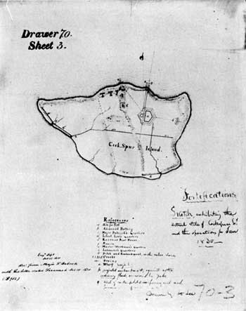 map of Cockspur Island