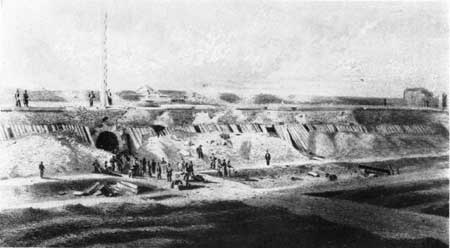 sketch of Fort Pulaski