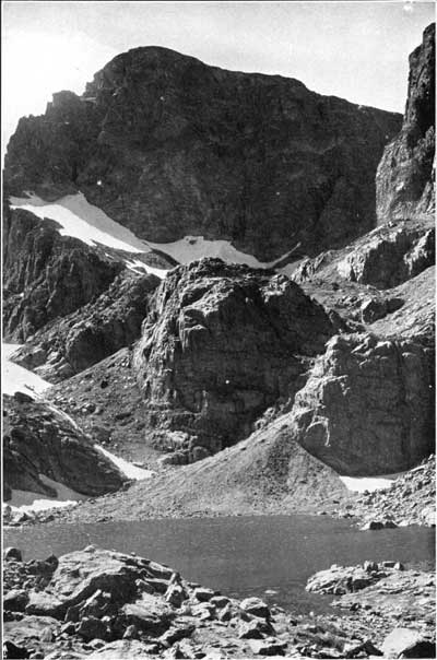 Sky Pond and Taylor Peak