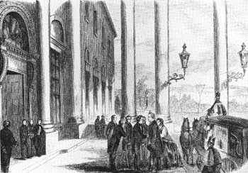 Pres. Pierce greets Buchanan