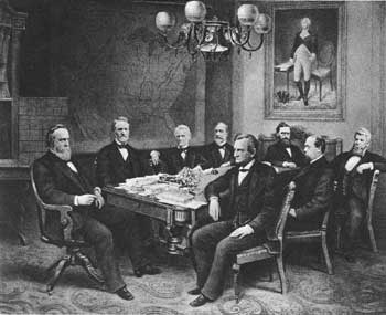 Hayes and his cabinet