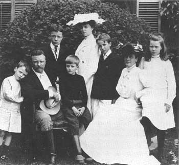 Roosevelt and family
