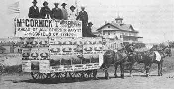 McCormick twine binder float