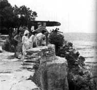 park visitors at overlook