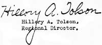 Hillory A. Tolson, Regional Director