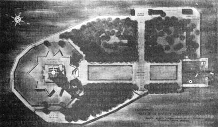 drawing of Bedloe Island