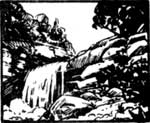 sketch of waterfall