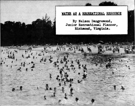 Water as a Recreational Resource, by Nelson Dangremond