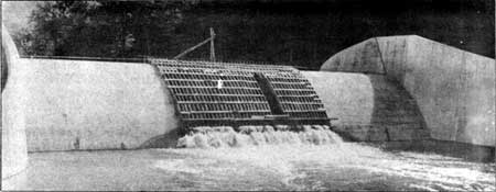 Spillway of earth dam