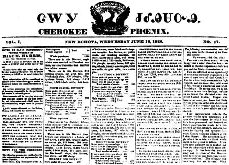 Cherokee Phoenix newspaper