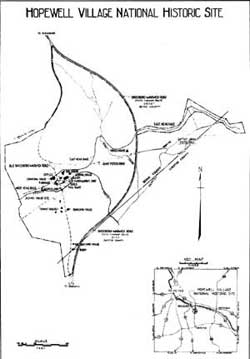 map of Hopewell Village NHS