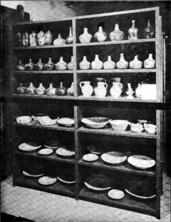 pottery and bottles