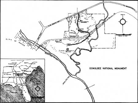 map of Ocmulgee NM